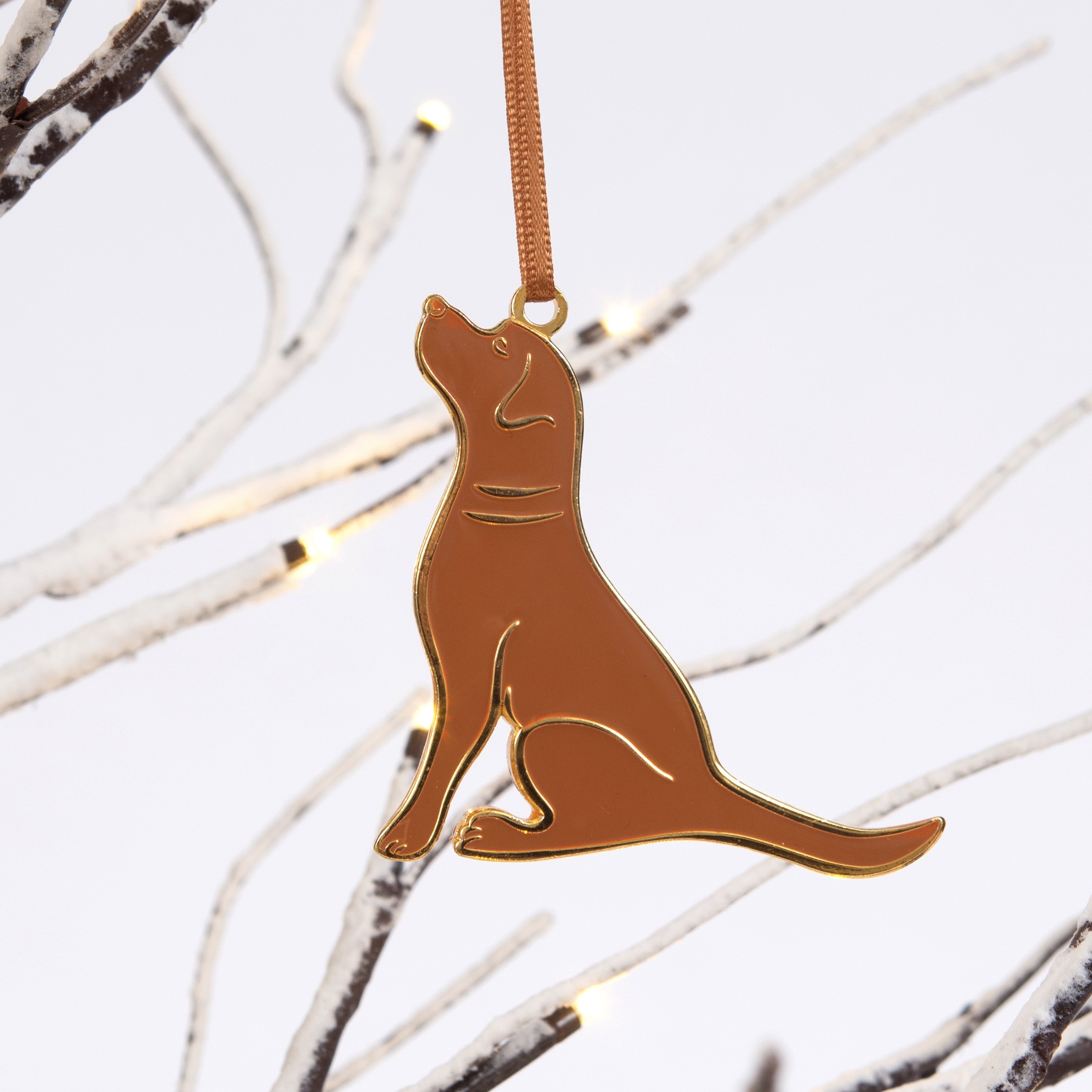 Fox Red Labrador Decoration on tree