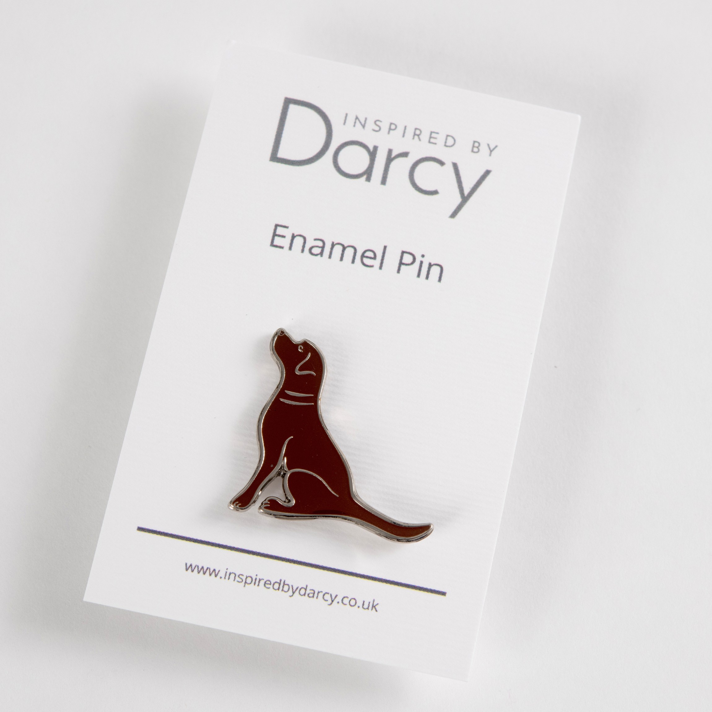 Chocolate Labrador Pin