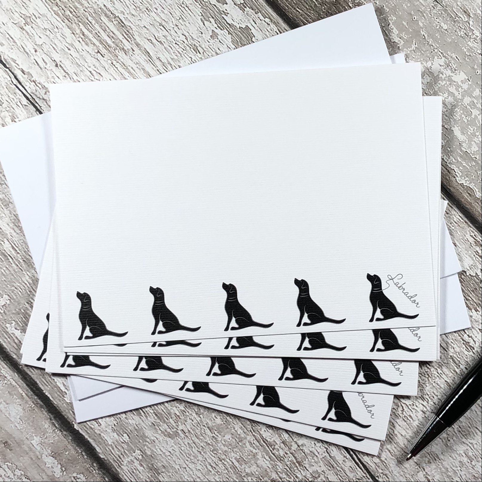 Black Labrador Notecards
