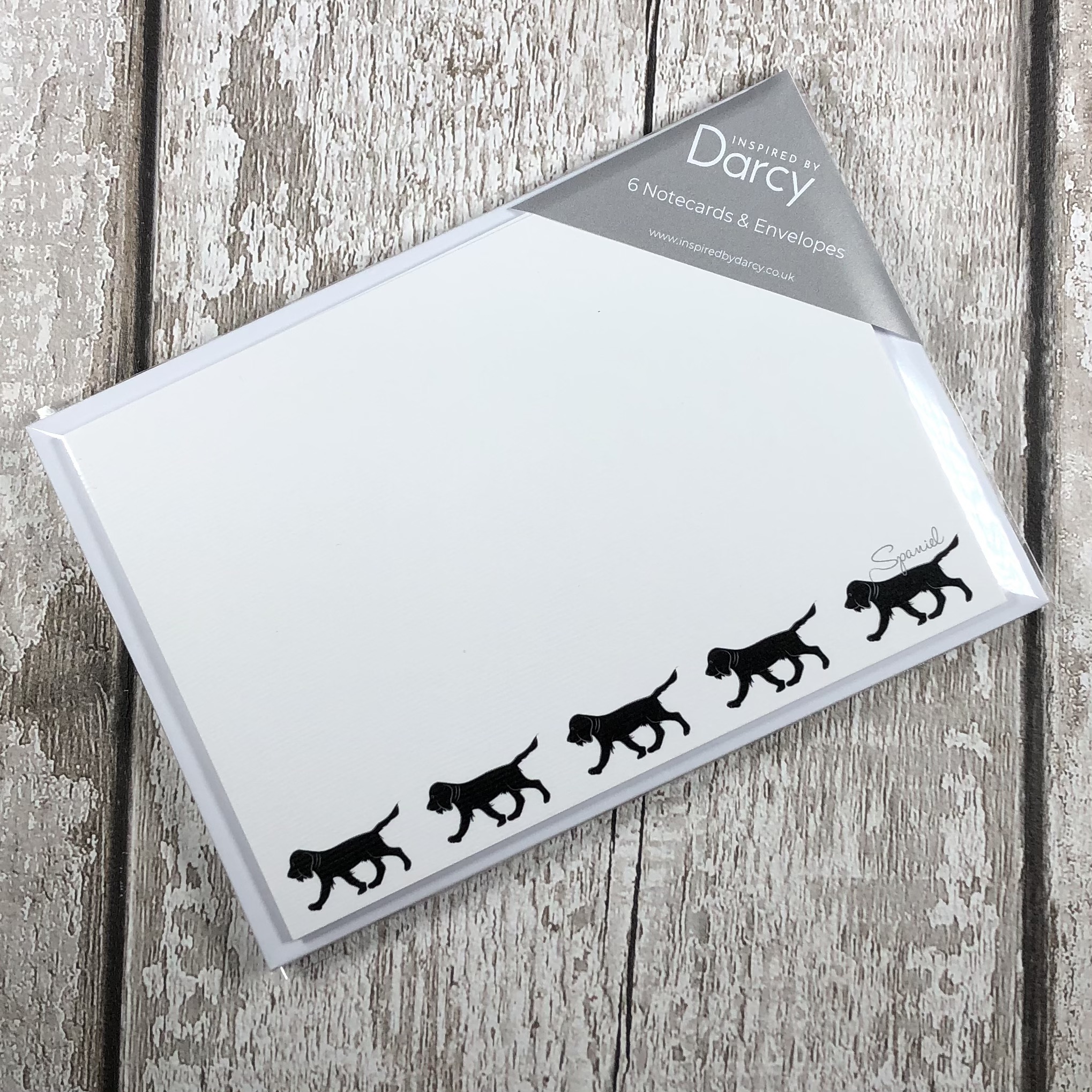 Black Spaniel Notecards Set