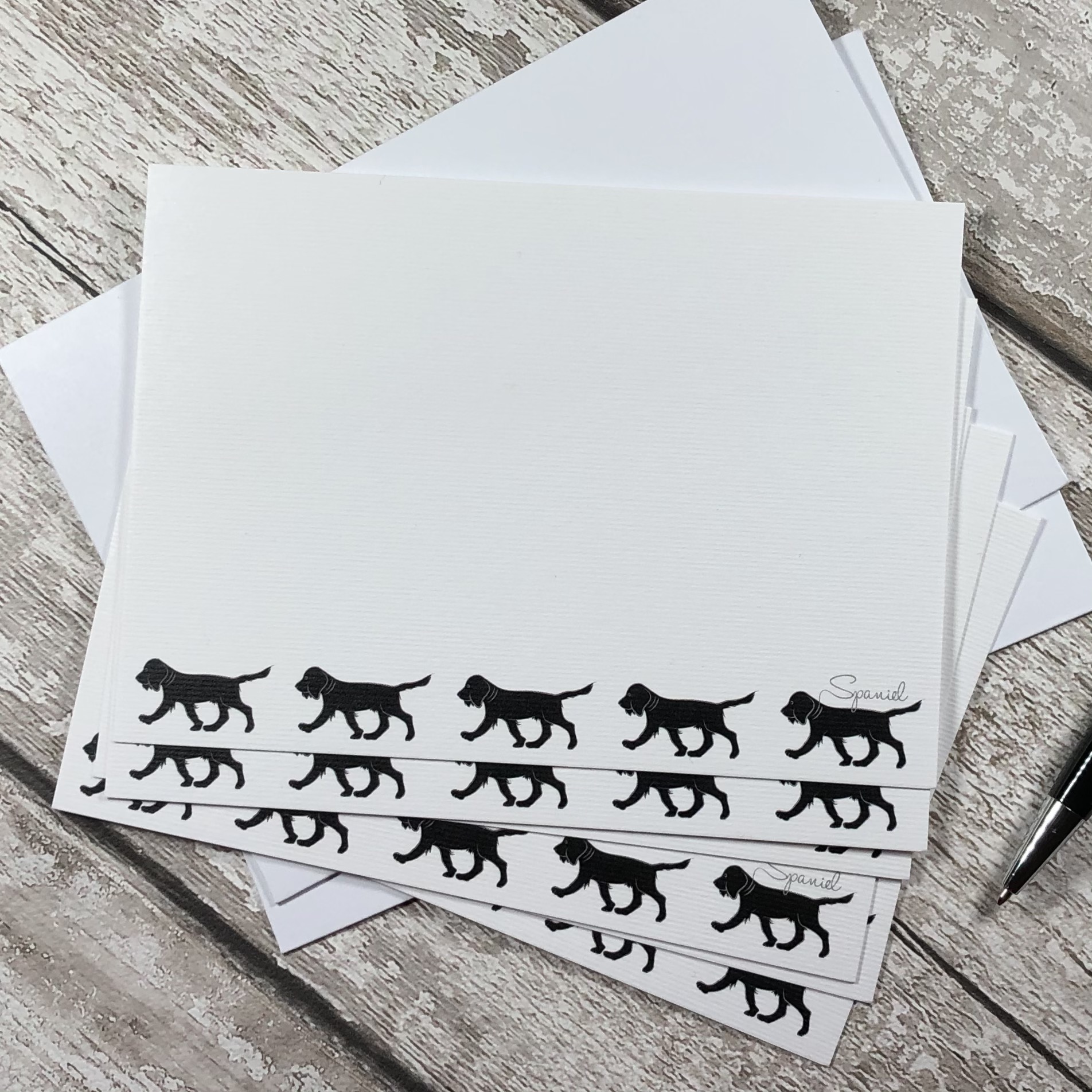 Black Spaniel Notecards
