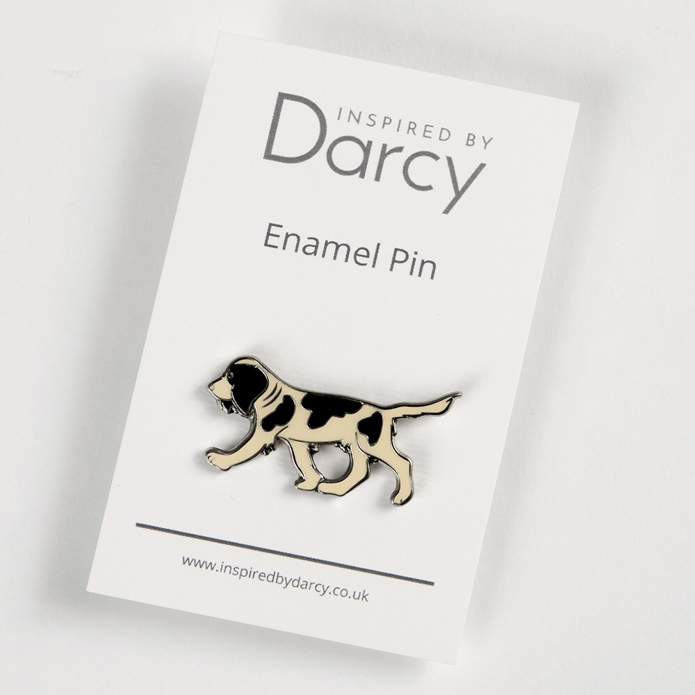 Black Springer Spaniel Enamel Pin