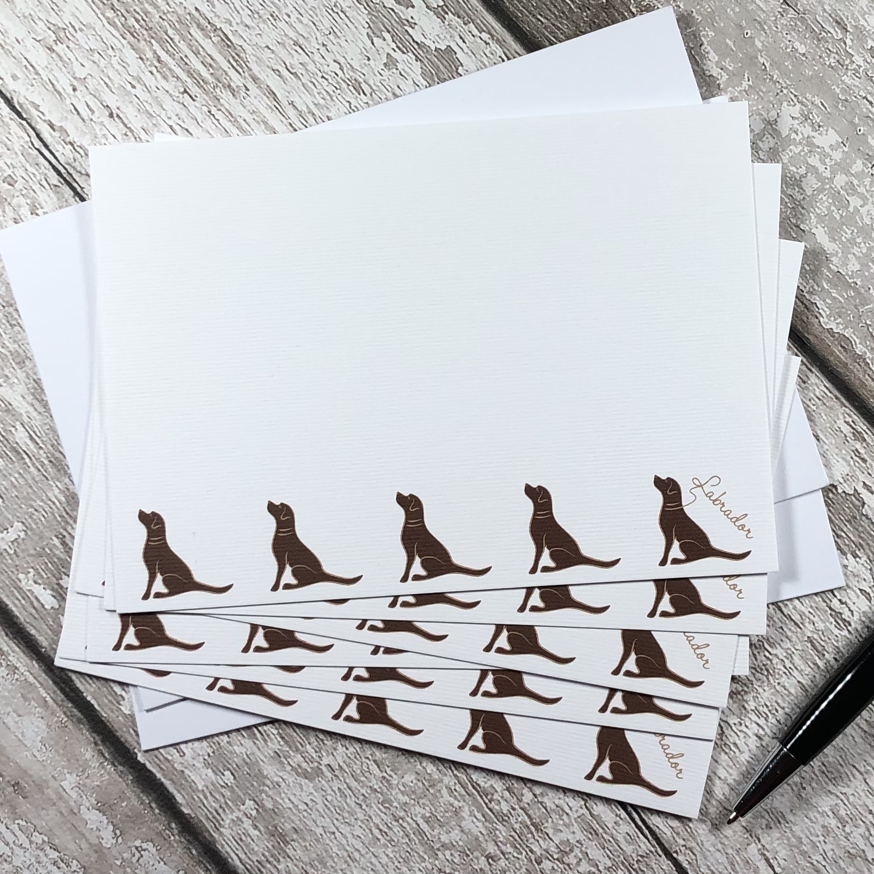 Chocolate Labrador Notecards