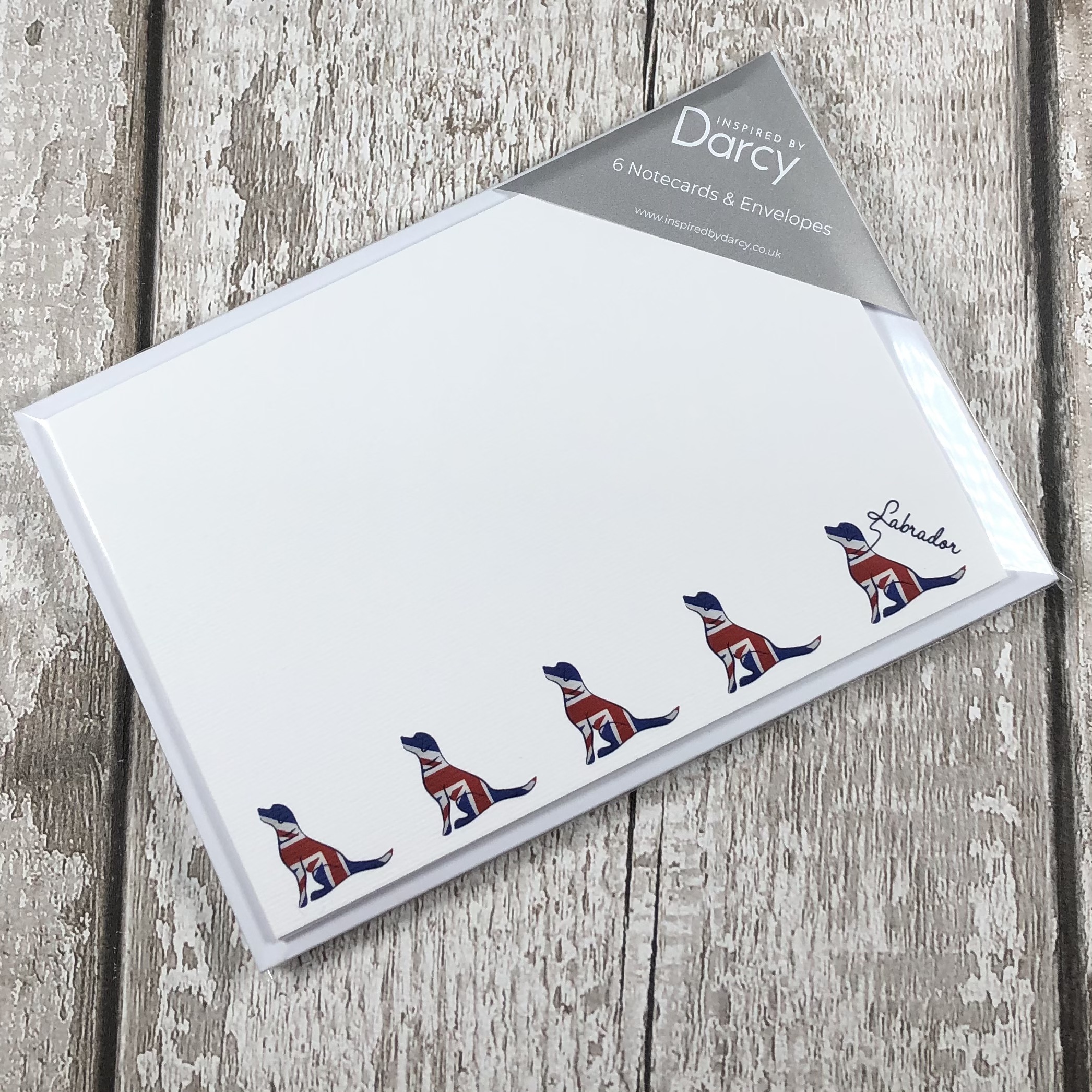 Union Jack Labrador Notecards Set