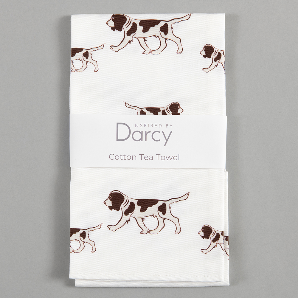 Liver Springer Spaniel Tea Towel