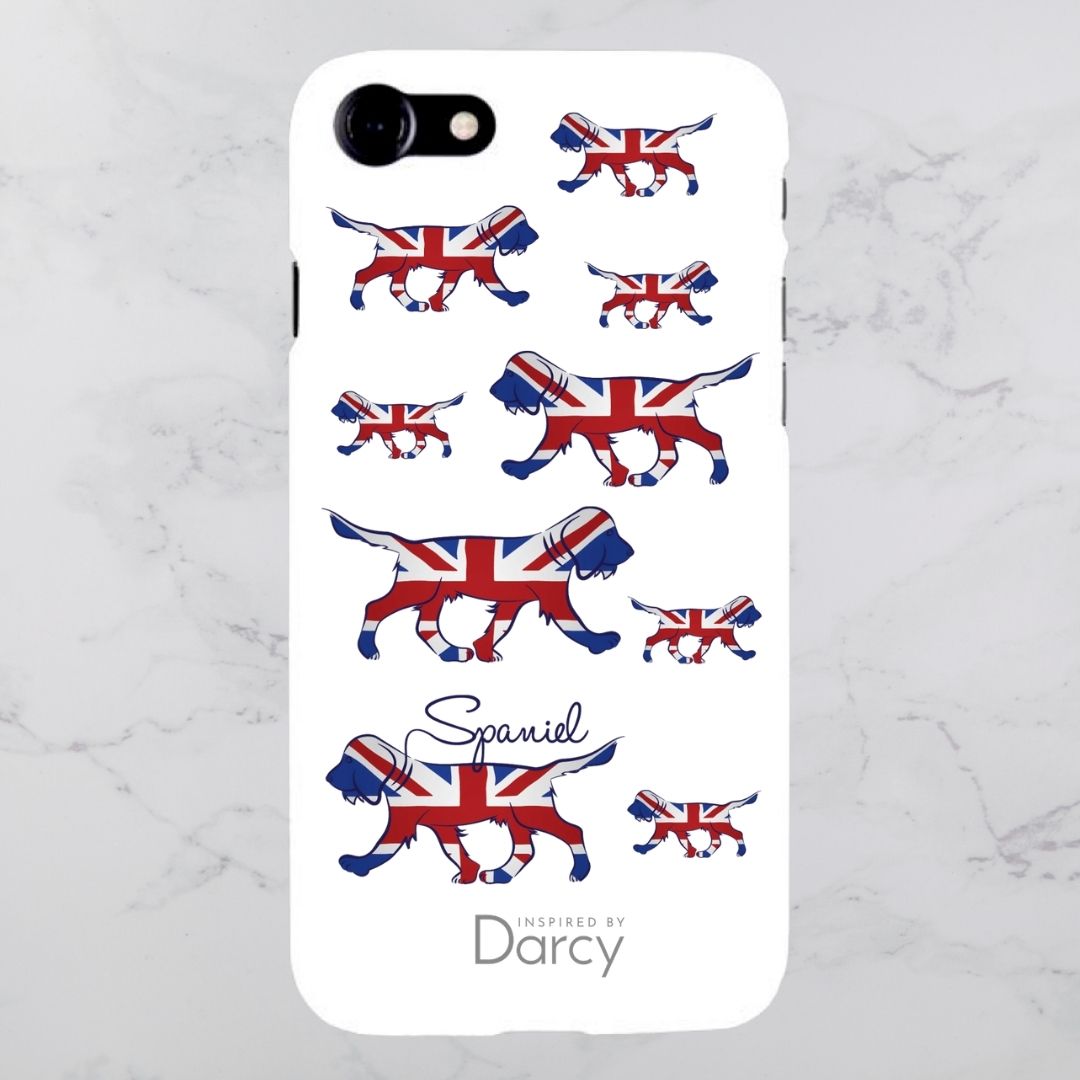 Union Jack Spaniel Phone Case