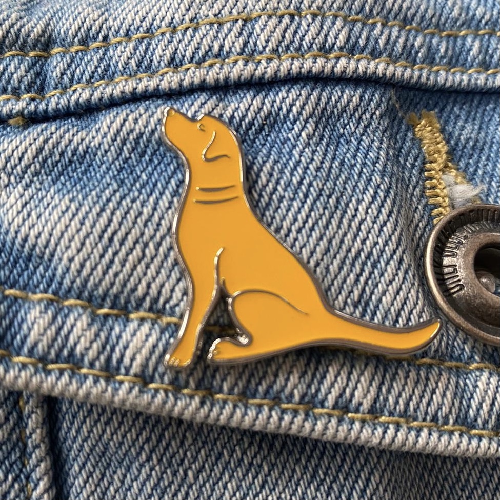 Yellow Labrador Enamel Pin