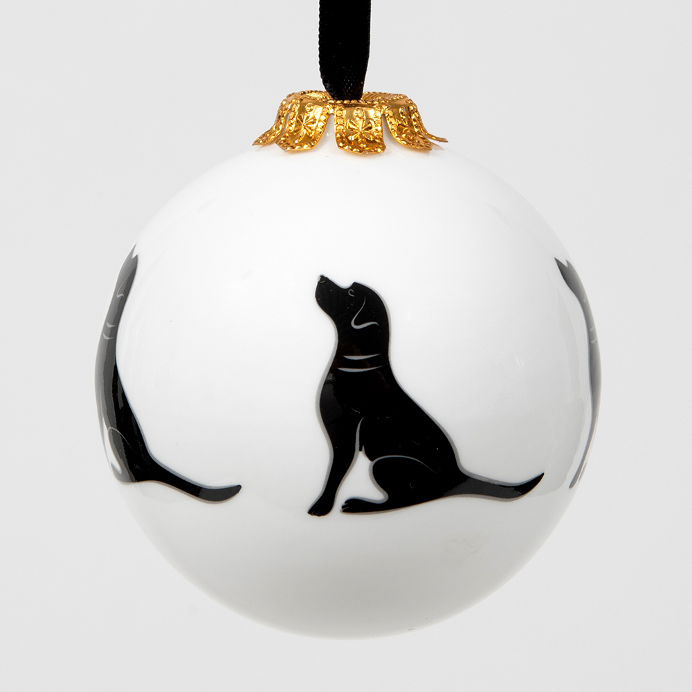 Black Labrador Bauble