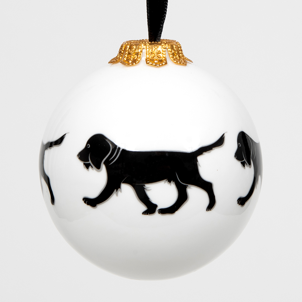 Black Spaniel Bauble