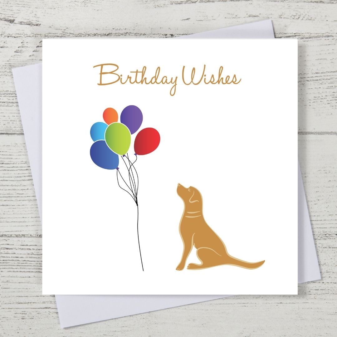 Fox Red Labrador Birthday Card