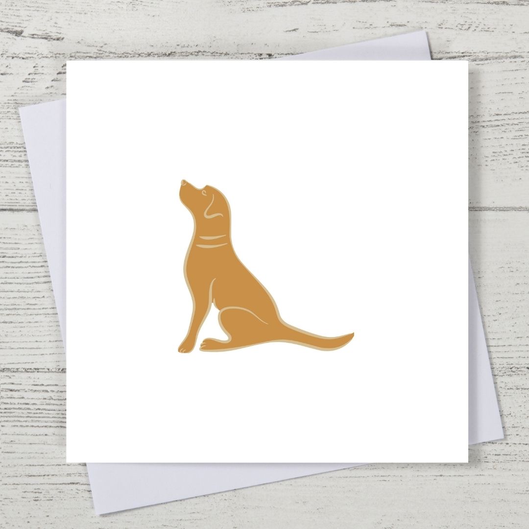 Fox Red Labrador Card