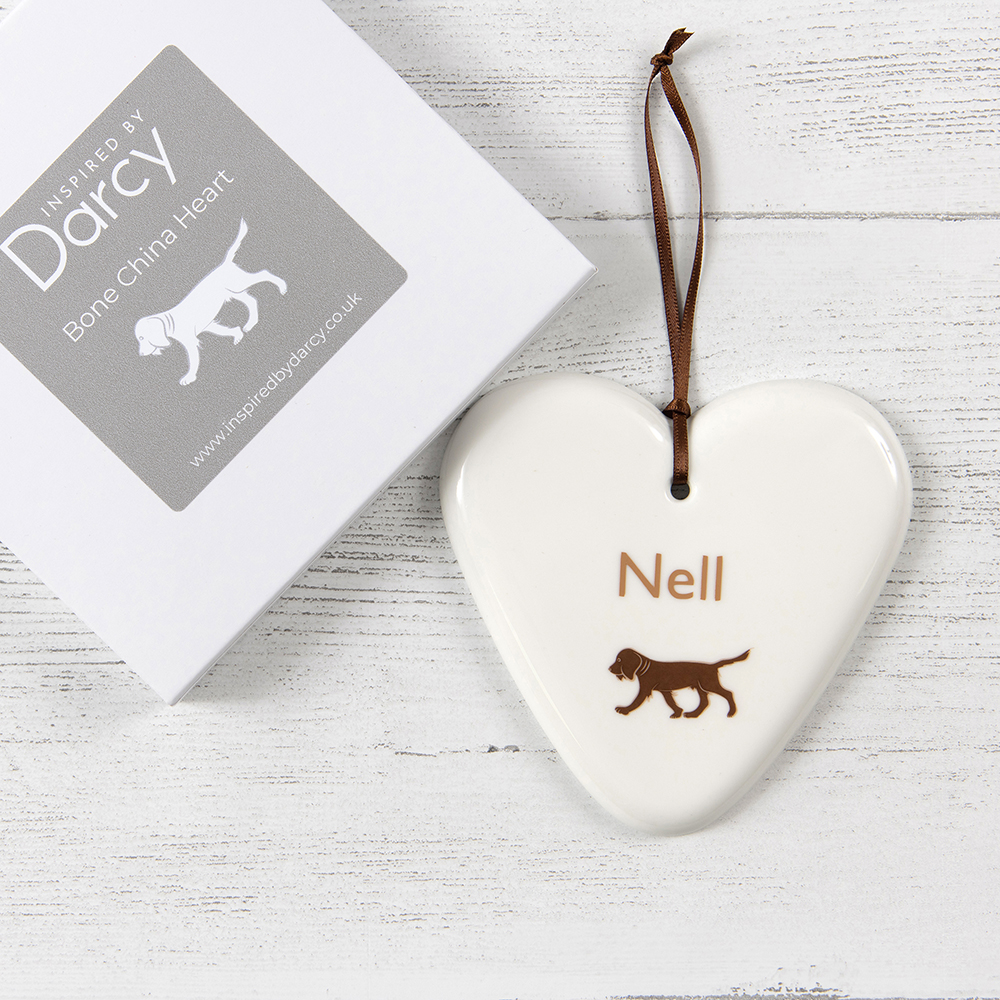 Chocolate Spaniel Heart 1