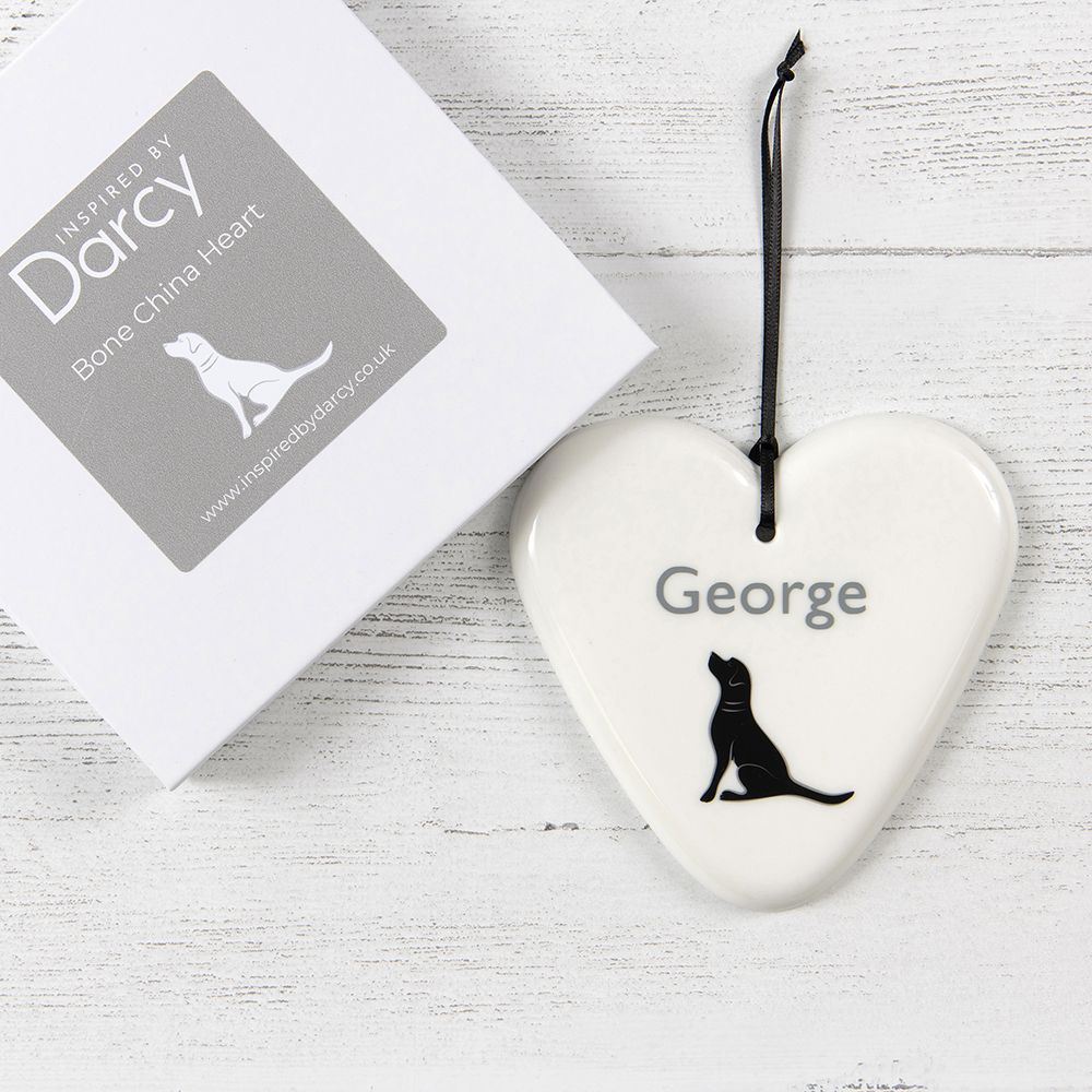 Black Labrador Heart 1