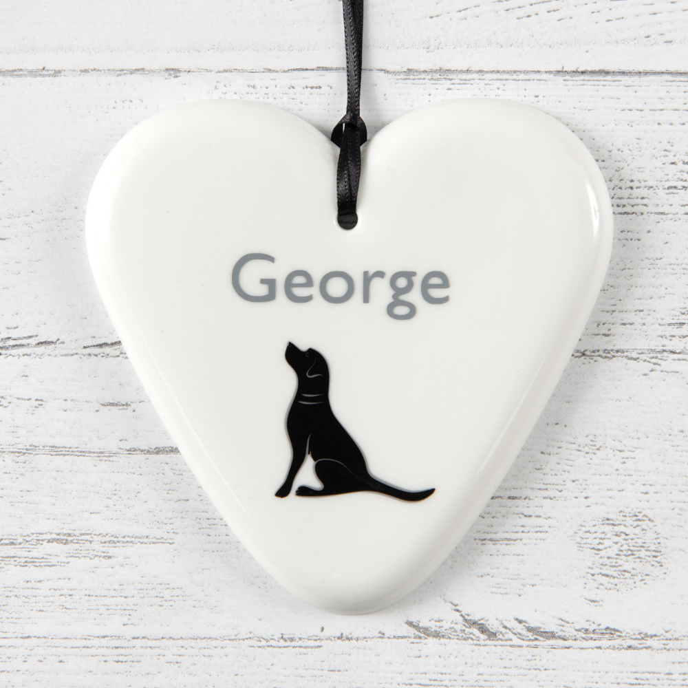 Black Labrador Heart