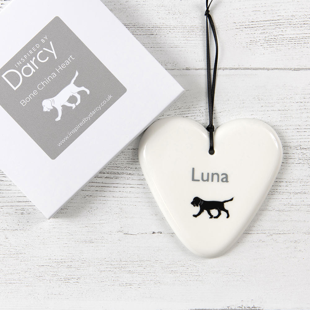 Black Spaniel Heart 1