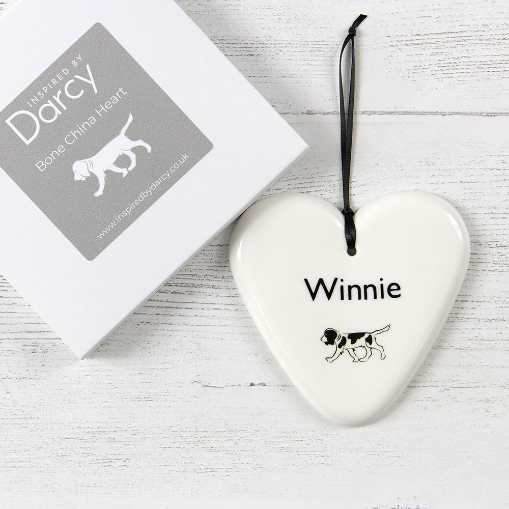 Black Springer Spaniel Heart 1