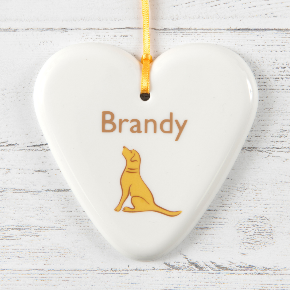 Yellow Labrador Heart