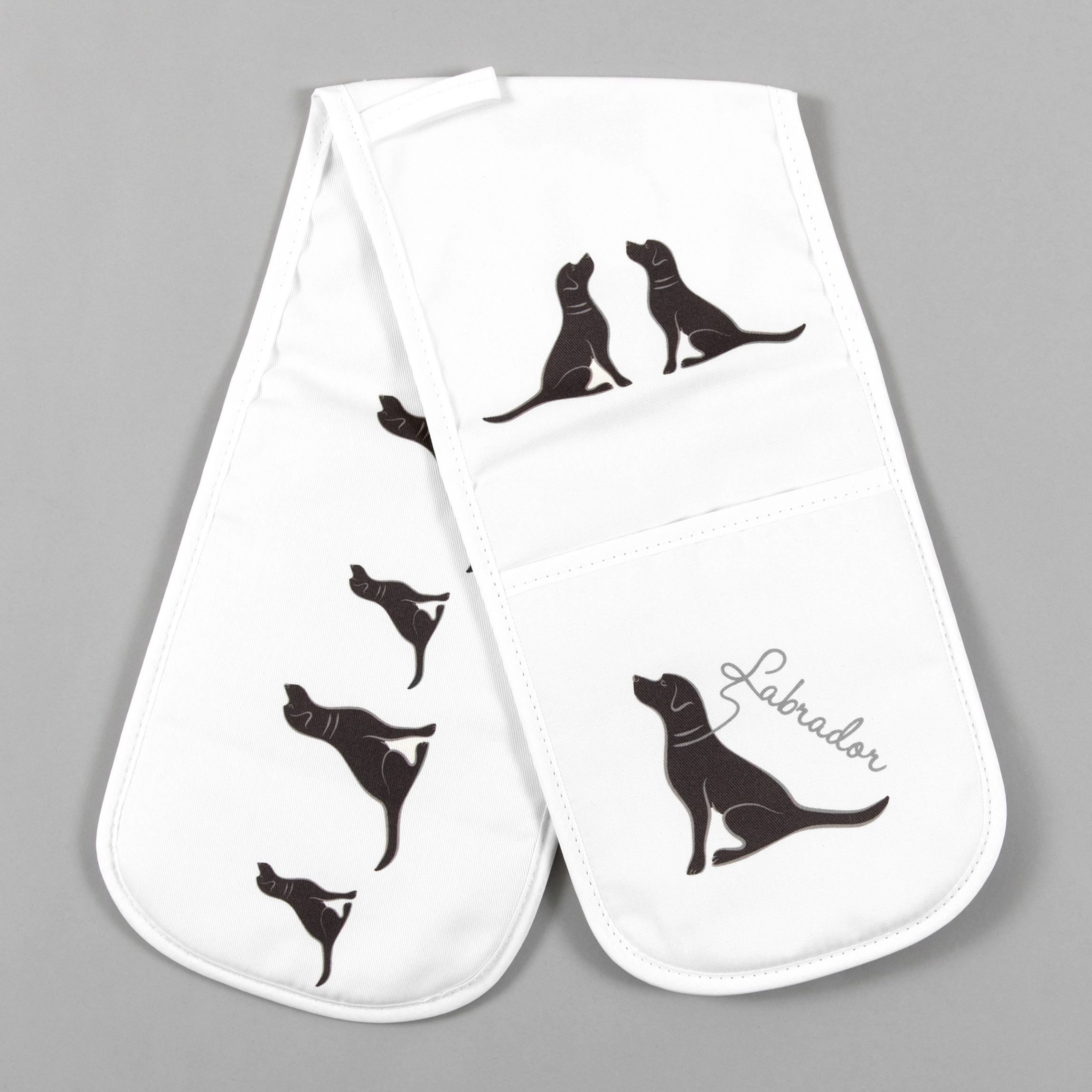 Black Labrador Oven Gloves